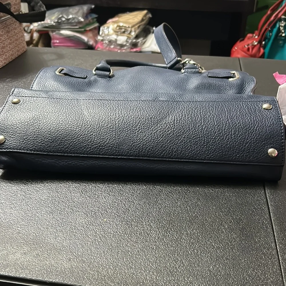 Michael Kors Blue Hamilton Shoulder Bag - Picture 12 of 16